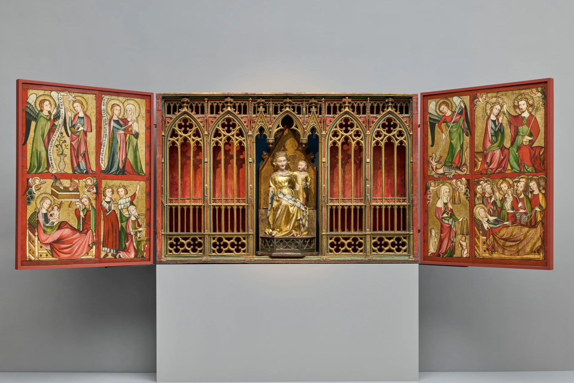 Altenberg Altar, c. 1330, Enthroned Virgin and Child